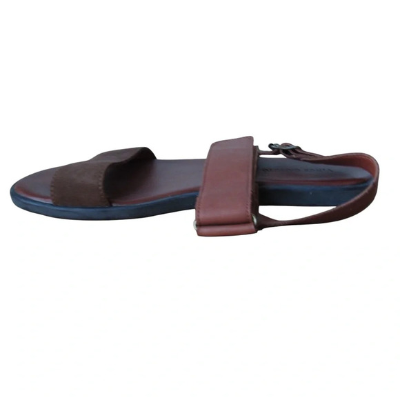 Vince Camuto Womens Wahid Sandals Size 9 Brown Leather Straps Buckle Classic - Picture 5 of 10